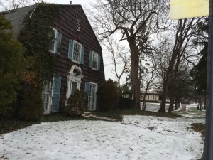 One of two remaining houses on Manning Court